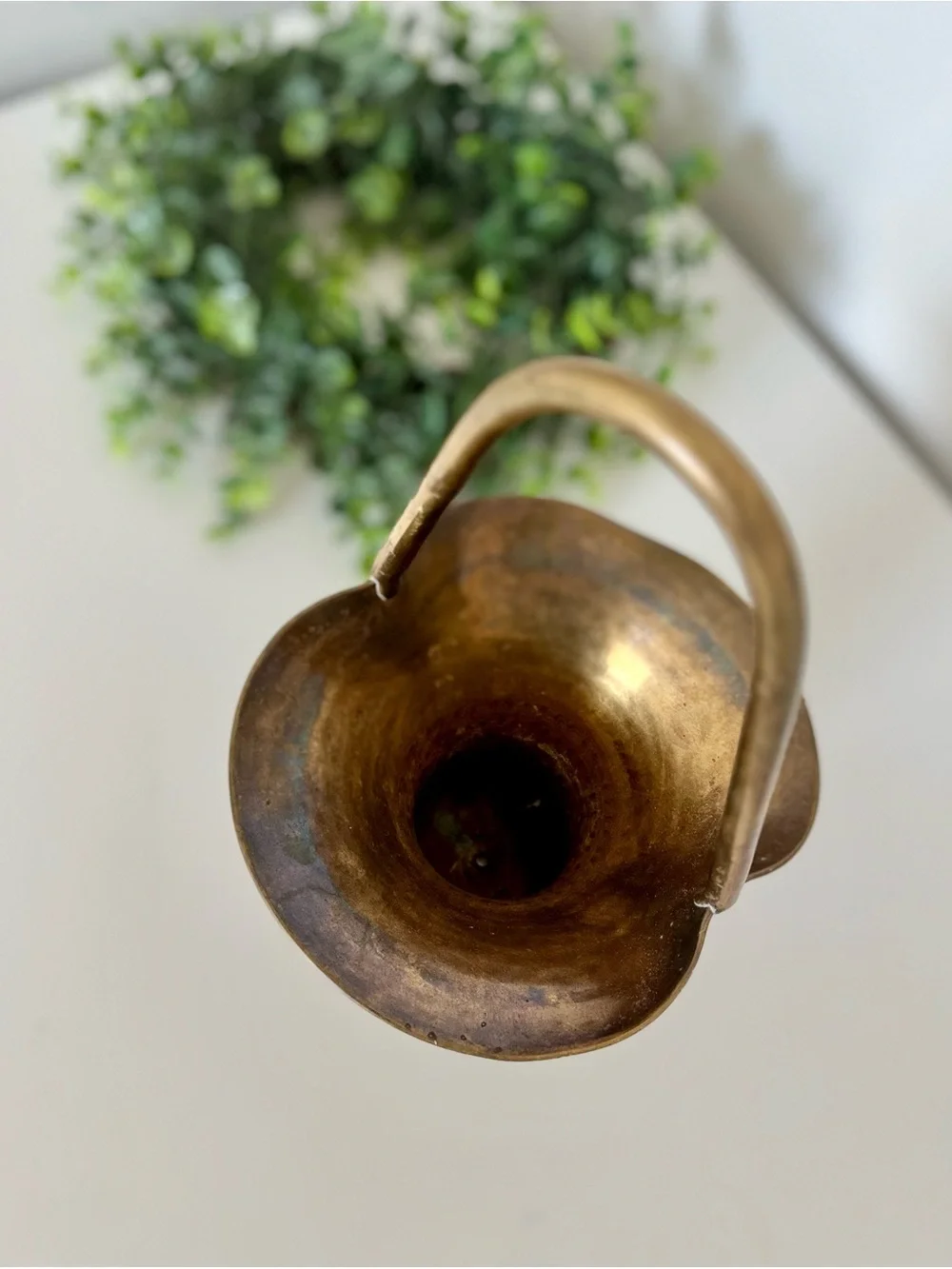 Vintage Brass Decorative Handled Vase - Home Accents